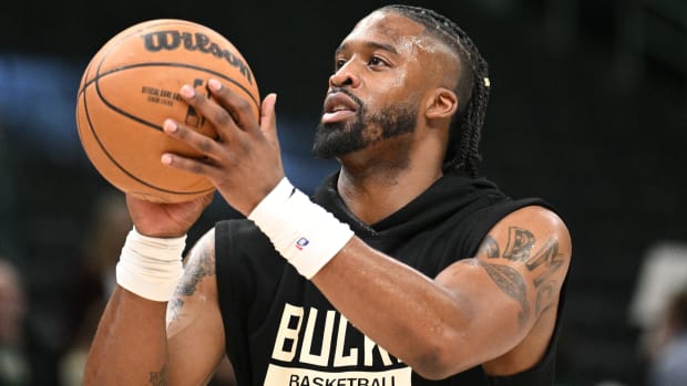 April 16, 2023; Milwaukee Bucks guard Wesley Matthews at Fiserv Forum